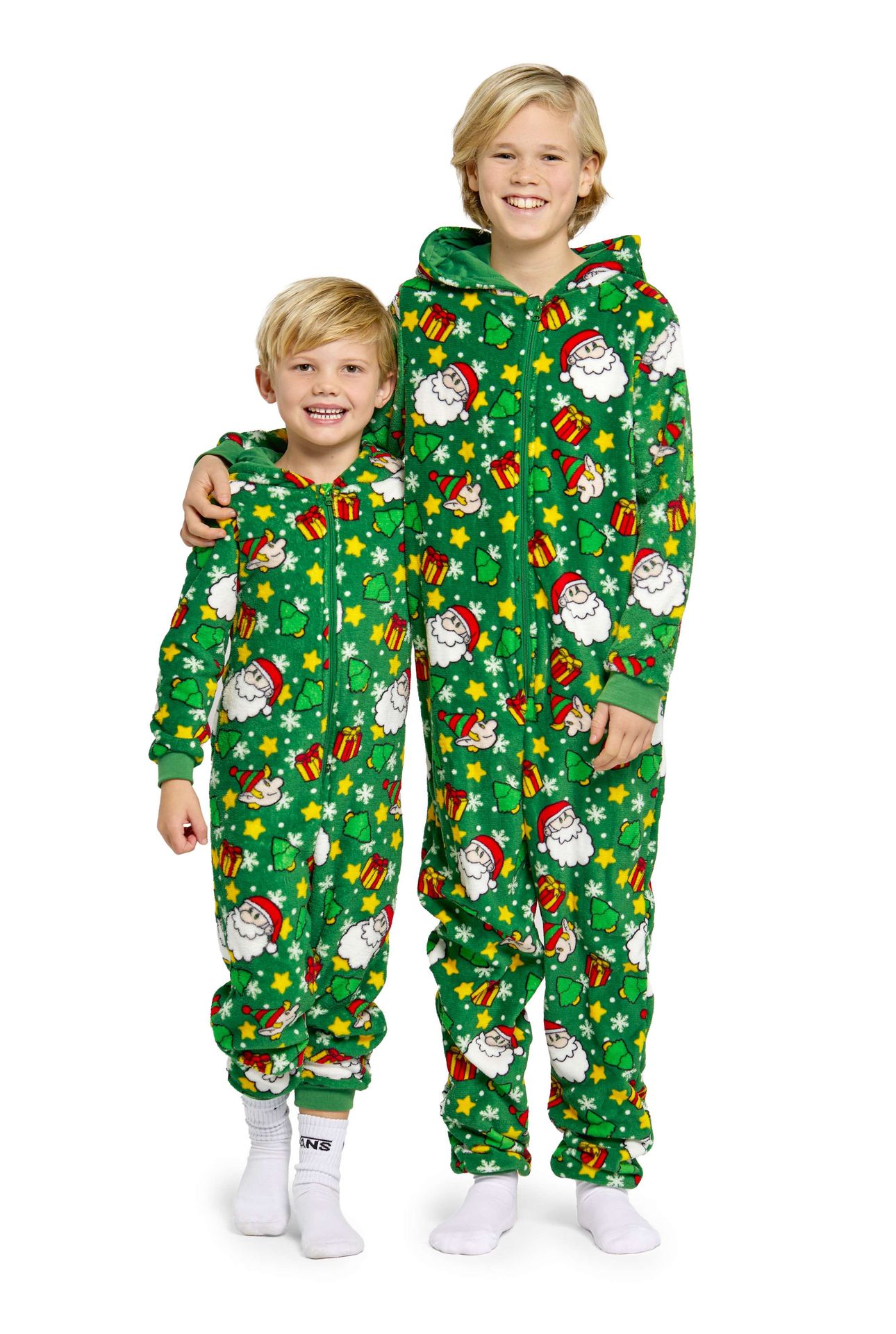 Suitmeister Kids' Onesie Santa Elves Groen