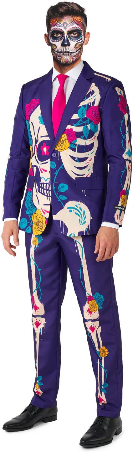 Suitmeister Men's Pak Sugar Skull Paars