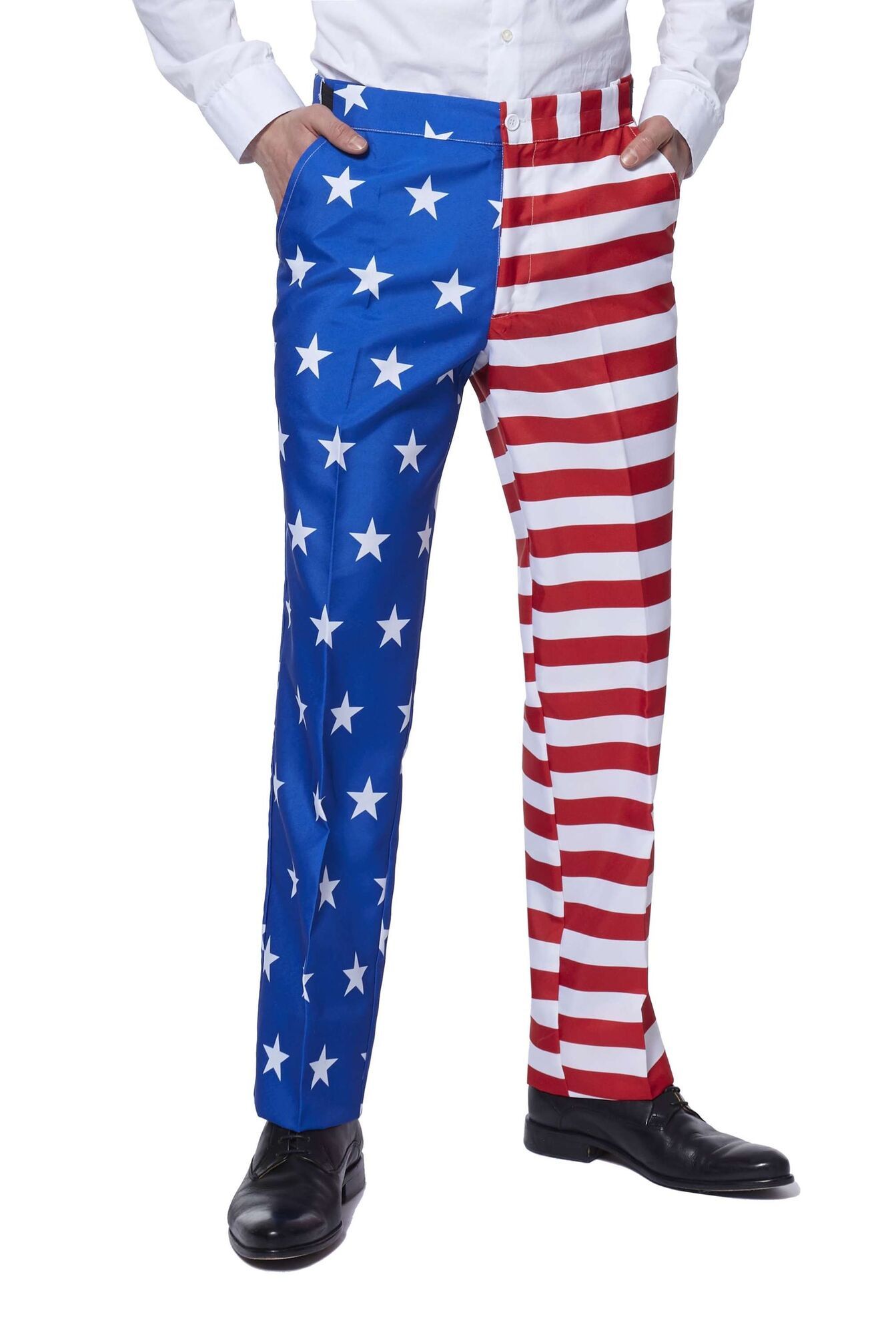 Suitmeister Men's Pantalon Usa Stars & Stripes