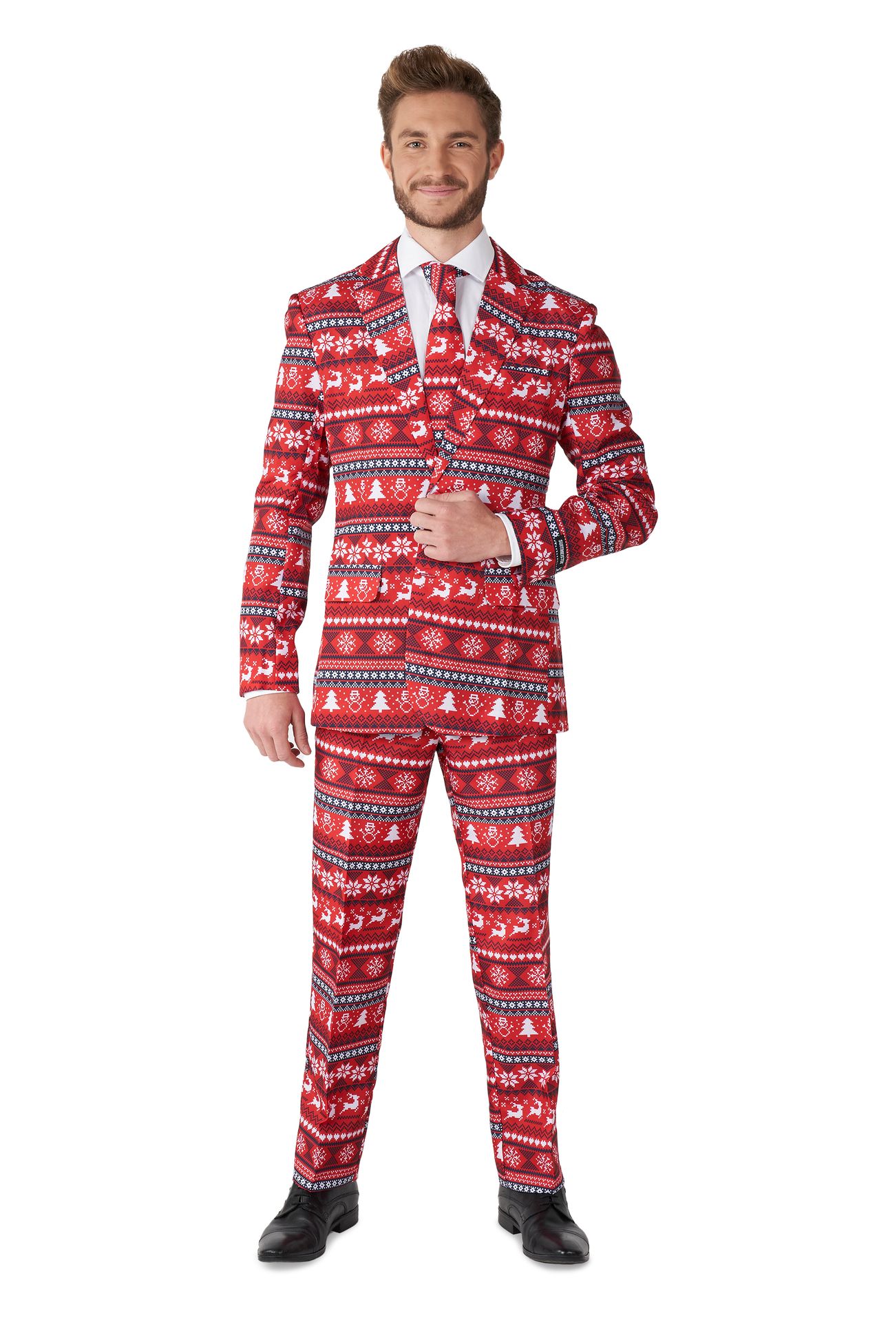 Suitmeister Nordic Pixel Red pak