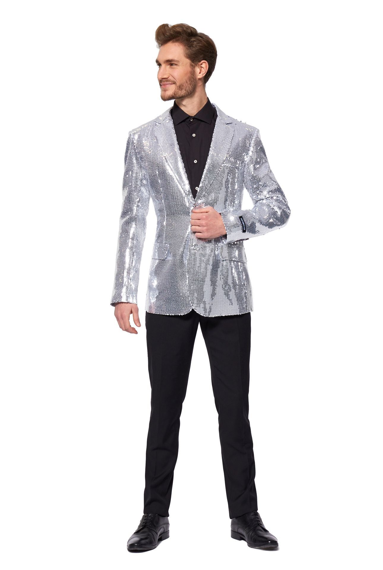 Suitmeister Sequins blazer zilver