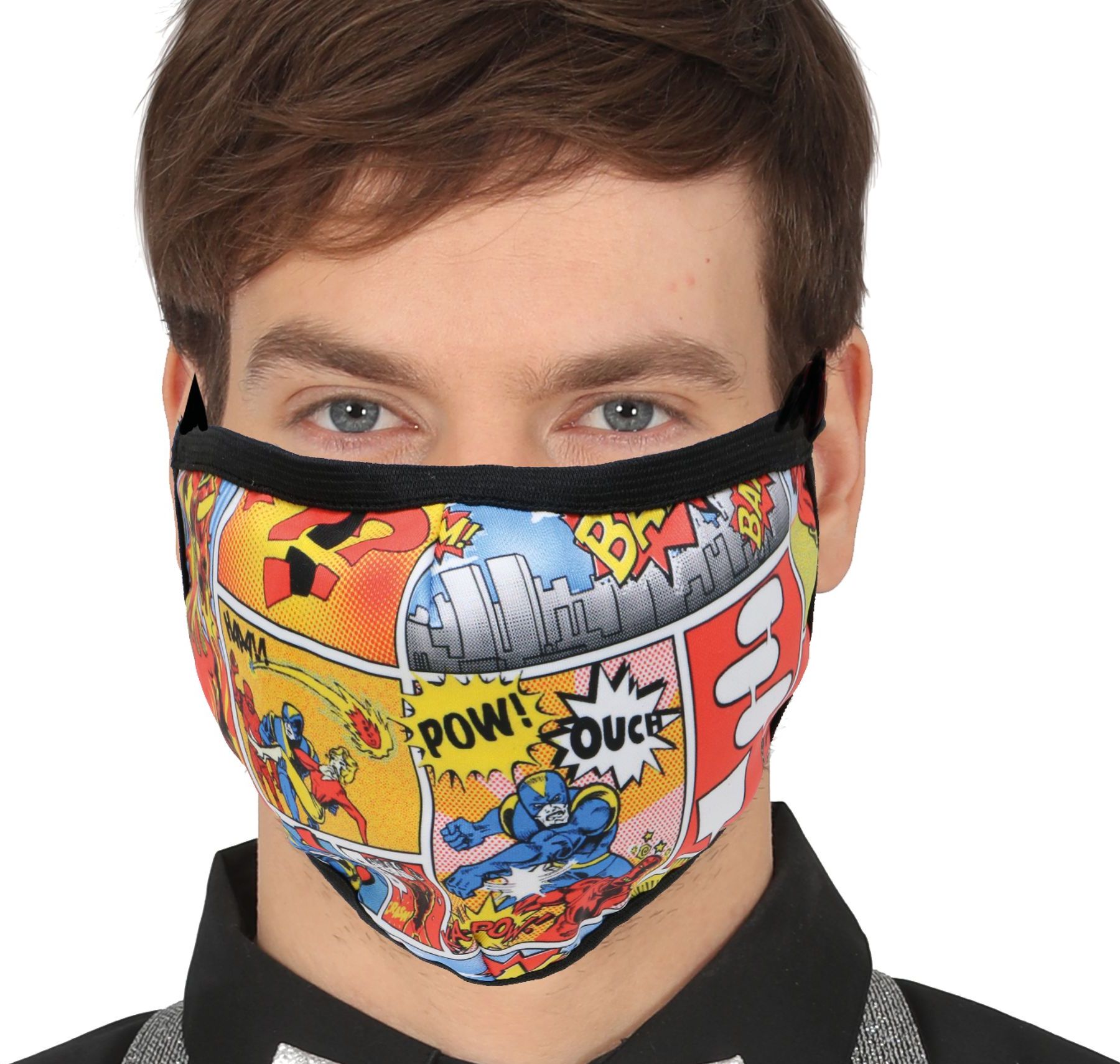 Superheld comic mondmasker