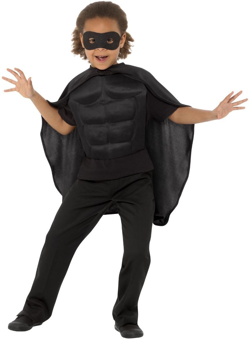 Superheld zwarte outfit