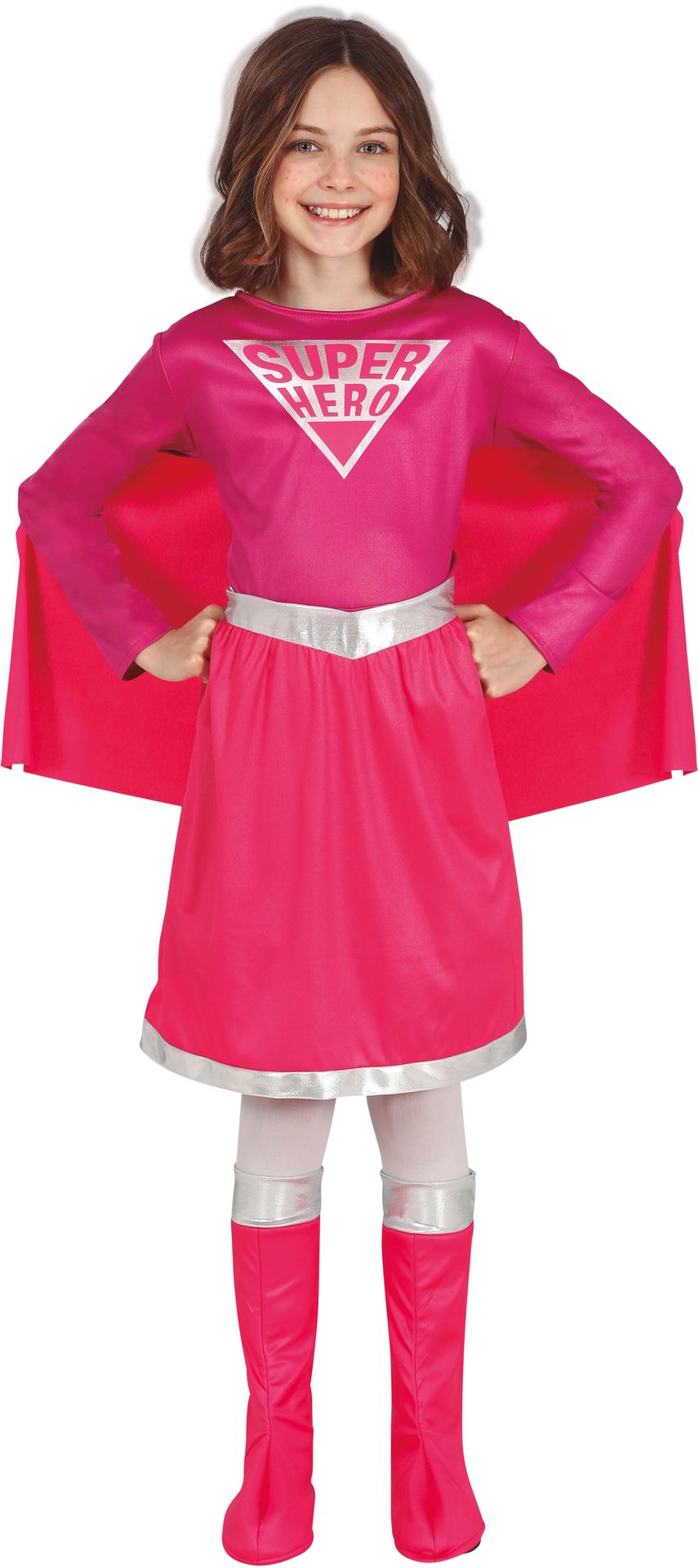 Superheldin roze outfit meisjes