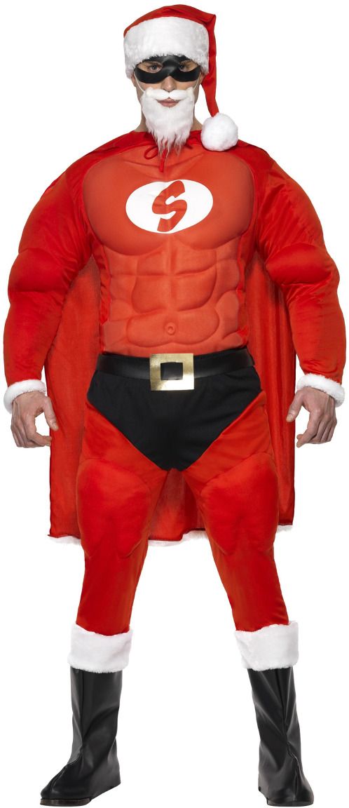 Superman kerstman kostuum