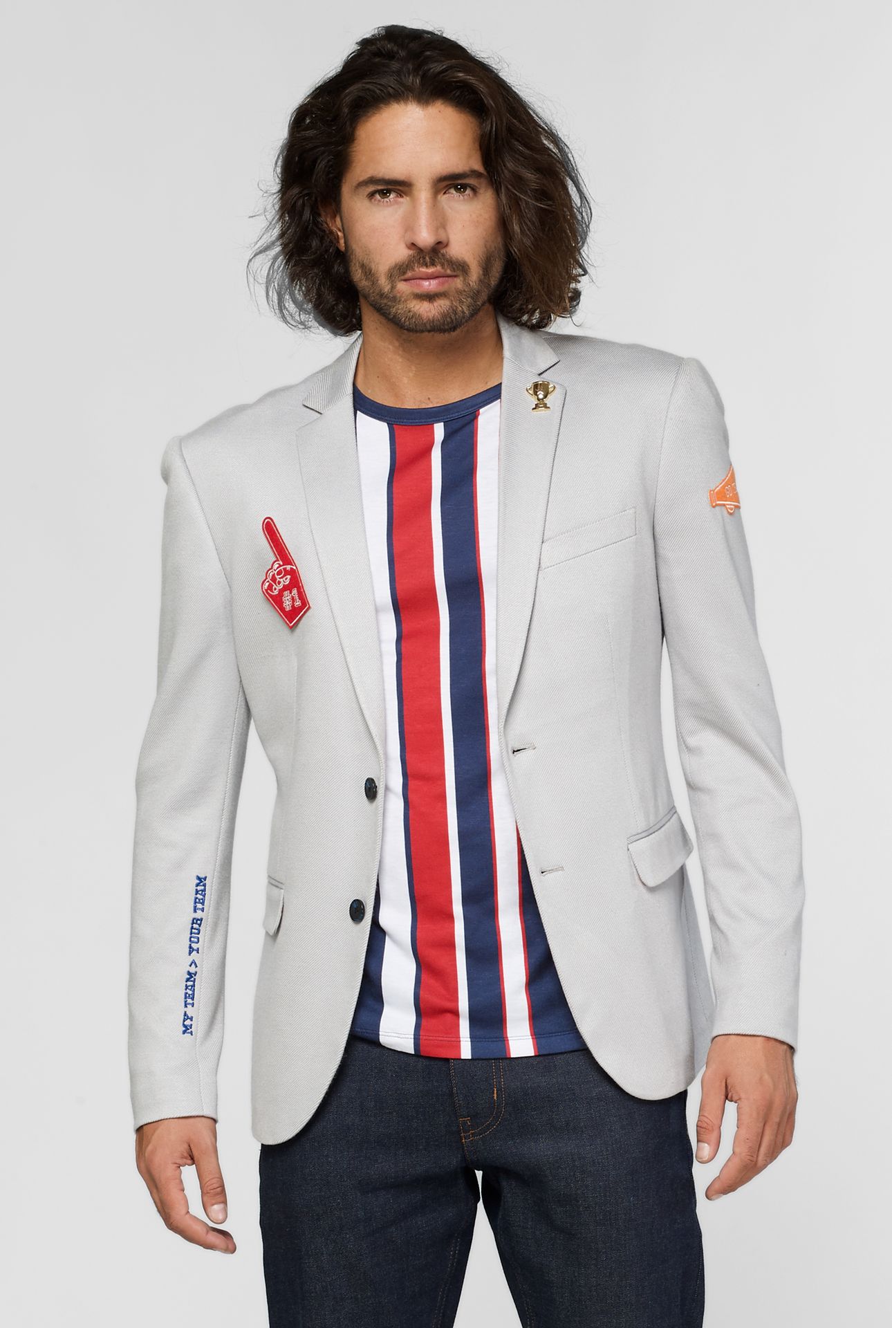 Supportswear - Sports Jersey - Soft Grey Blazer Heren Opposuits