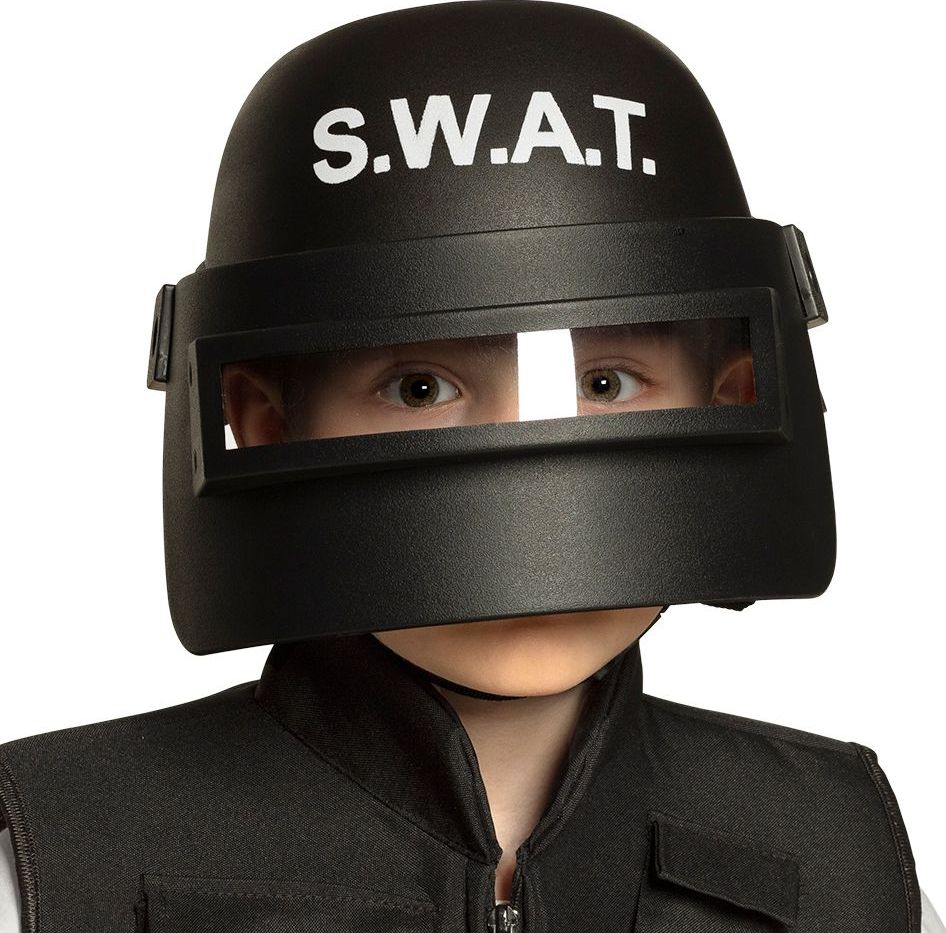 SWAT helm met gezichtbescherming kind