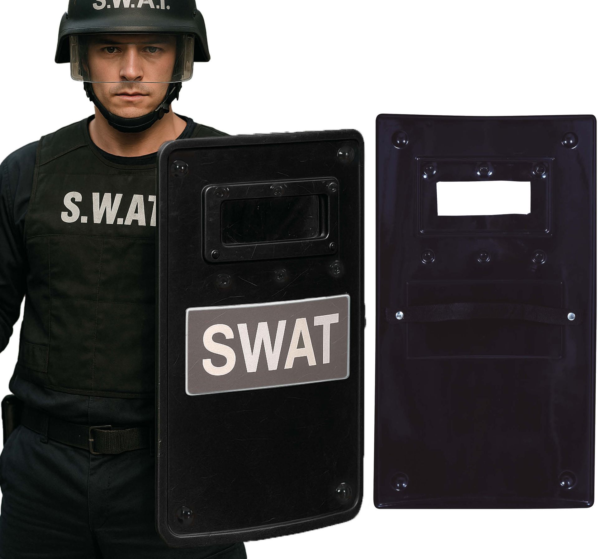 SWAT Schild Zwart Carnaval