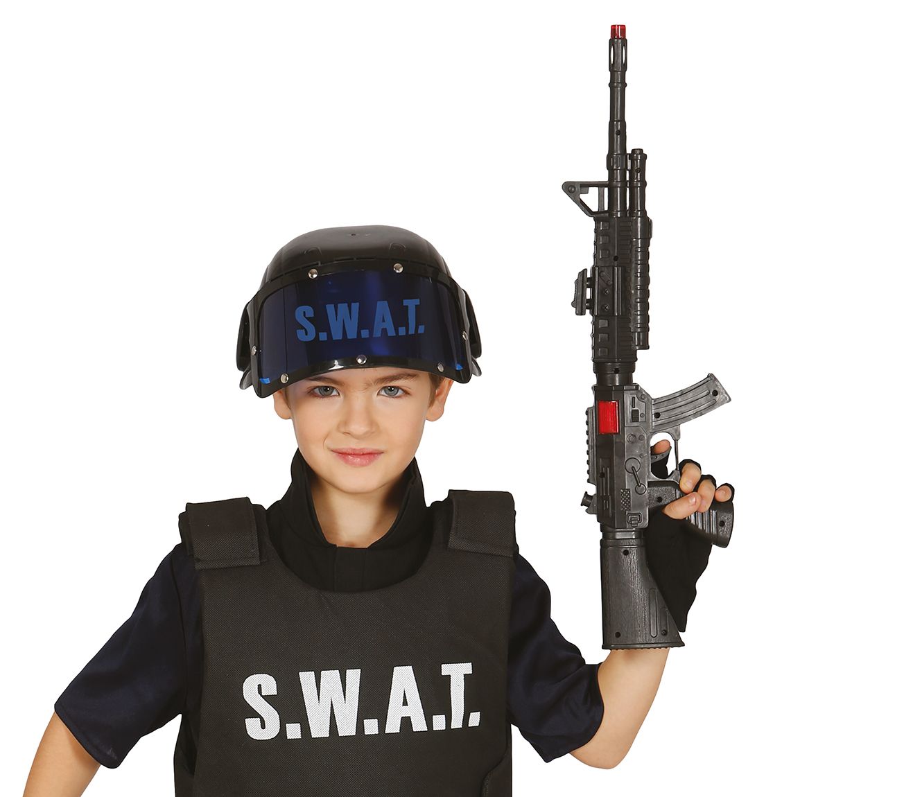 opvolger Pest Associëren SWAT vest jongens zwart | Feestkleding.nl