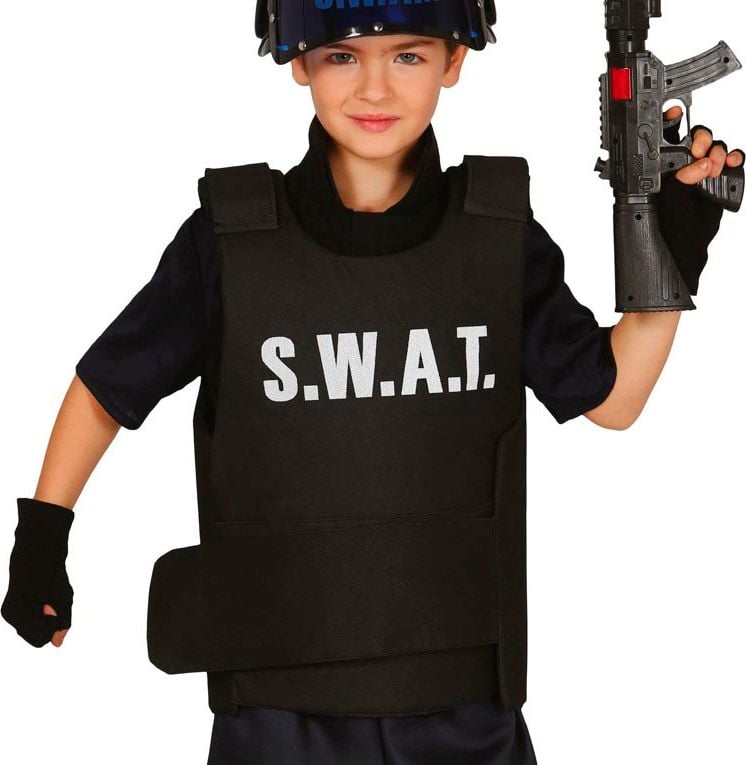 SWAT vest jongens zwart