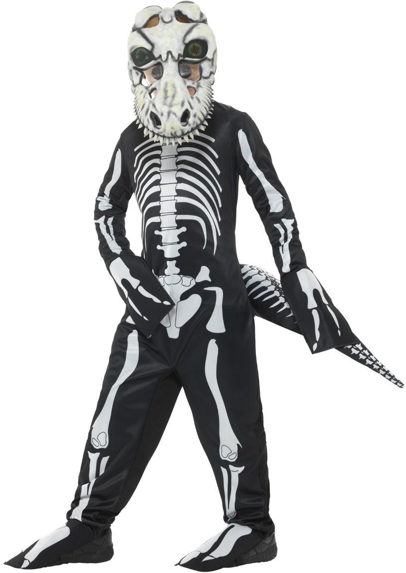 T-Rex skeletten outfit zwart