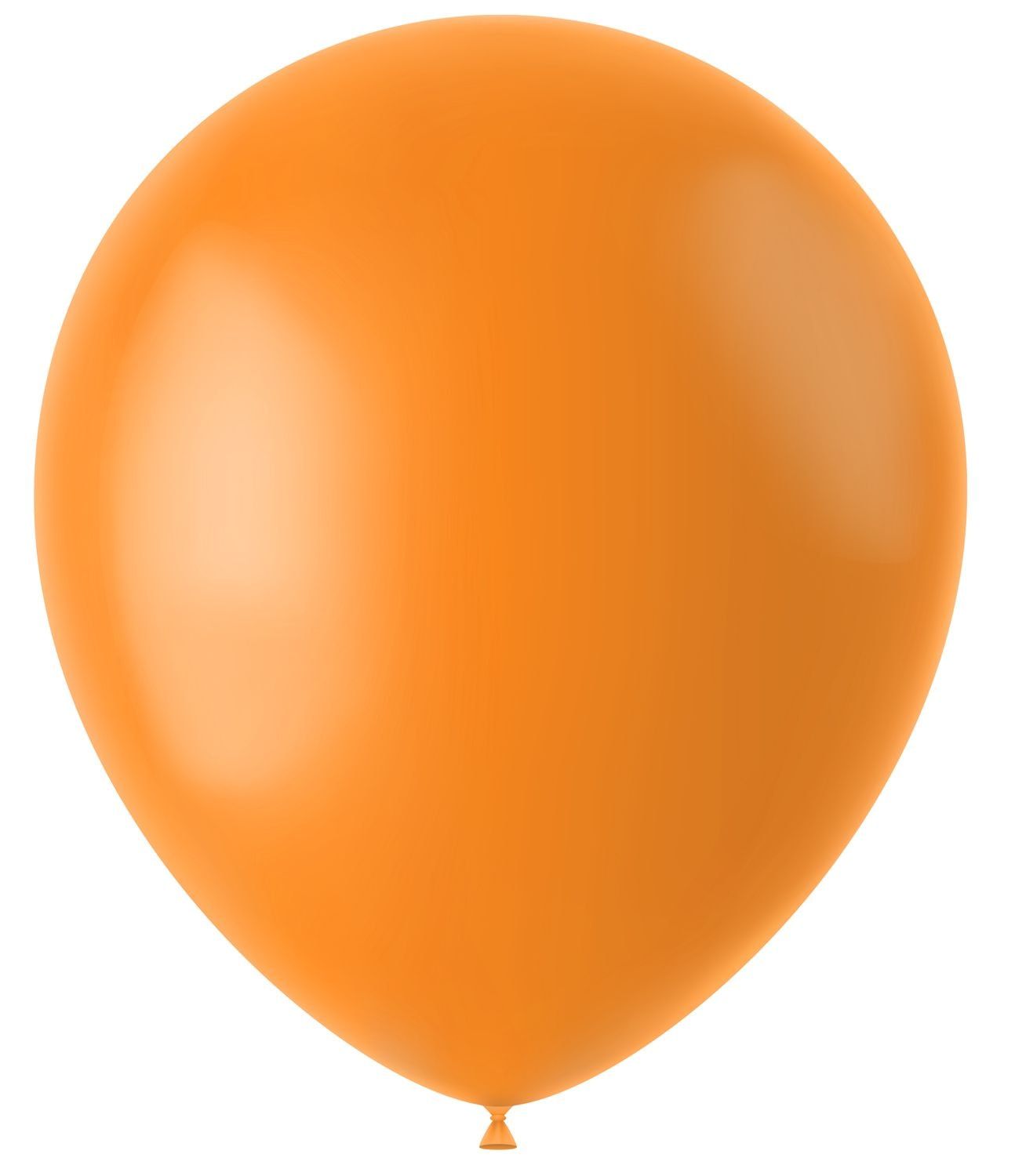Tangerine oranje mat ballonnen 100 stuks