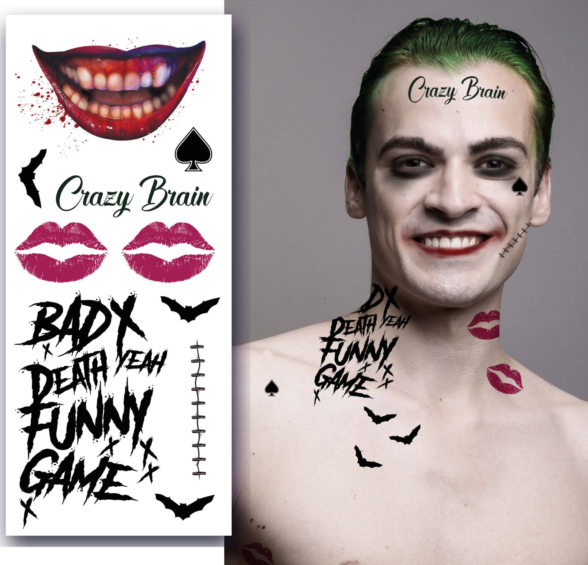The Joker mr smile tattoos