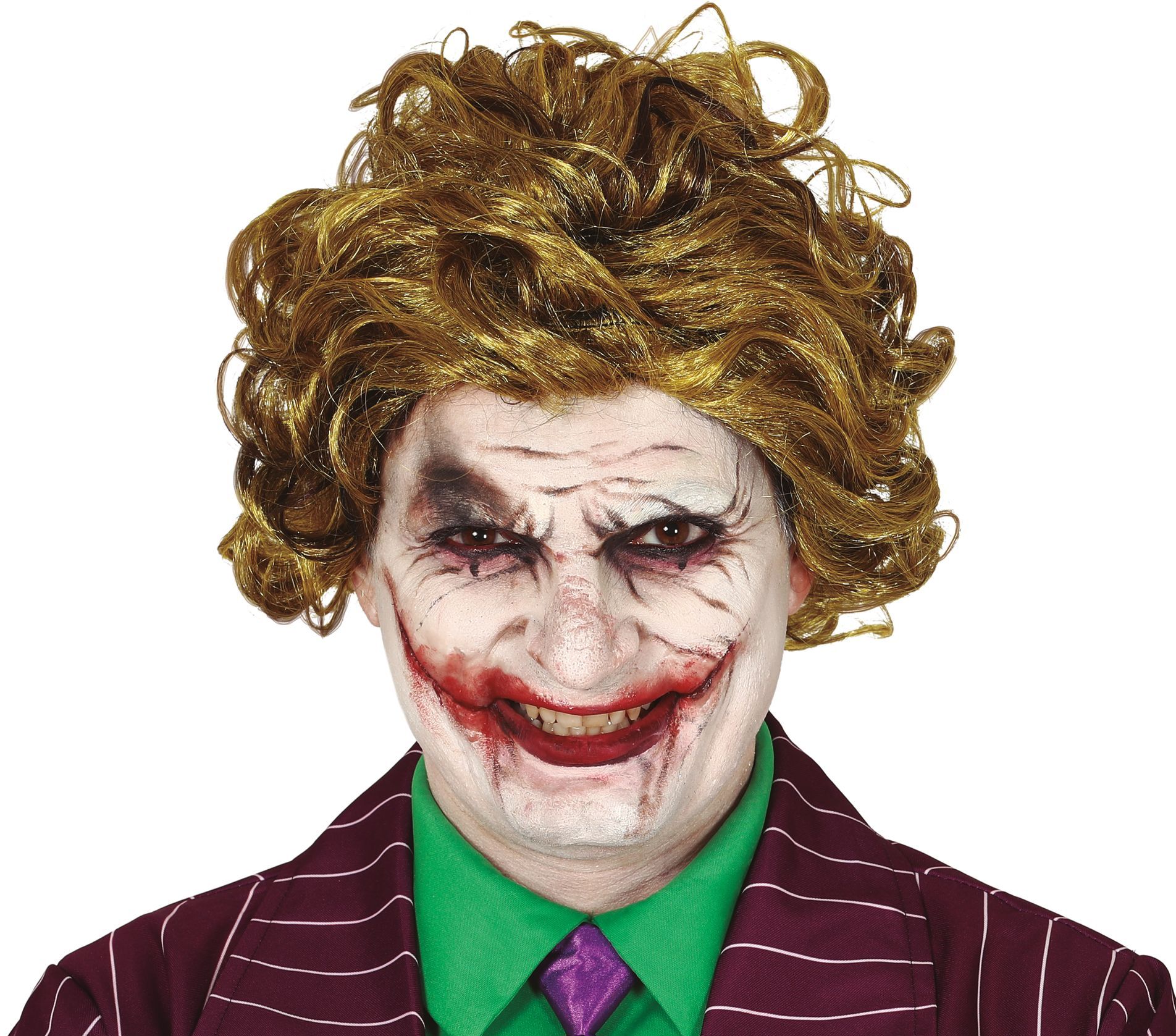 The Joker pruik goud