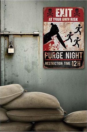 The Purge poster 24 x 36 cm halloween