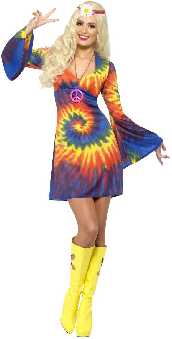 Tie Dye 60s pakje dames