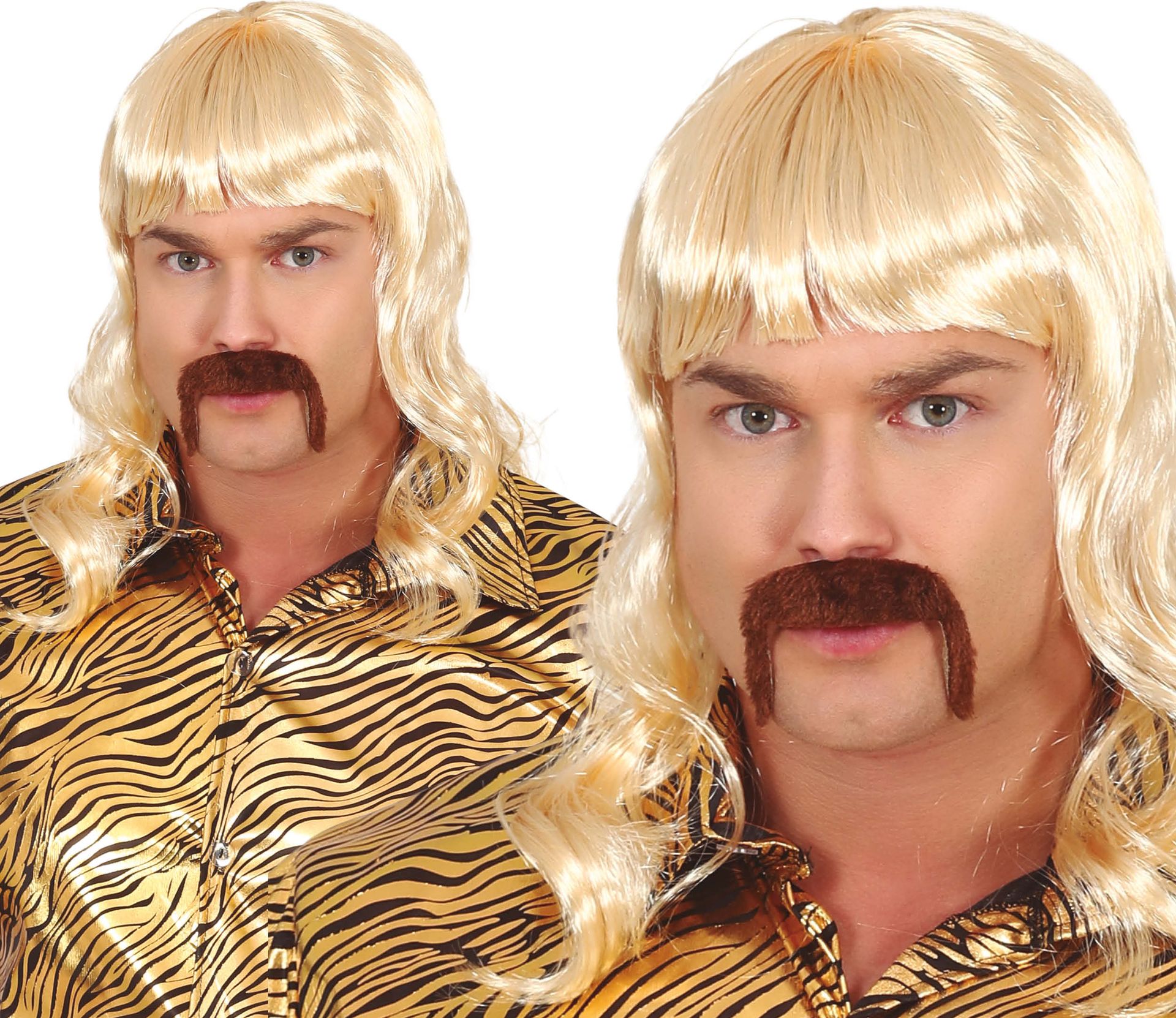 Tiger King Pruik en Snor Joe Exotic