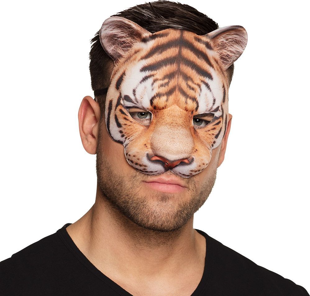 Tijger halfmasker fotorealistisch