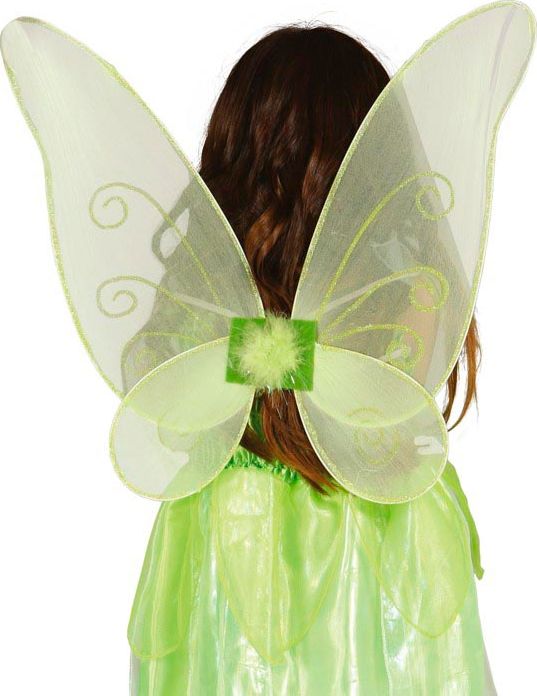 Tinkerbell vleugels glitters groen