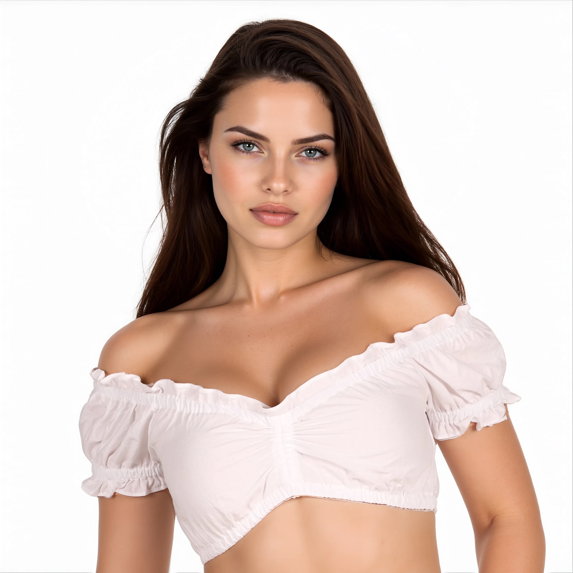 Tiroler Blouse Wit Dames Oktoberfest