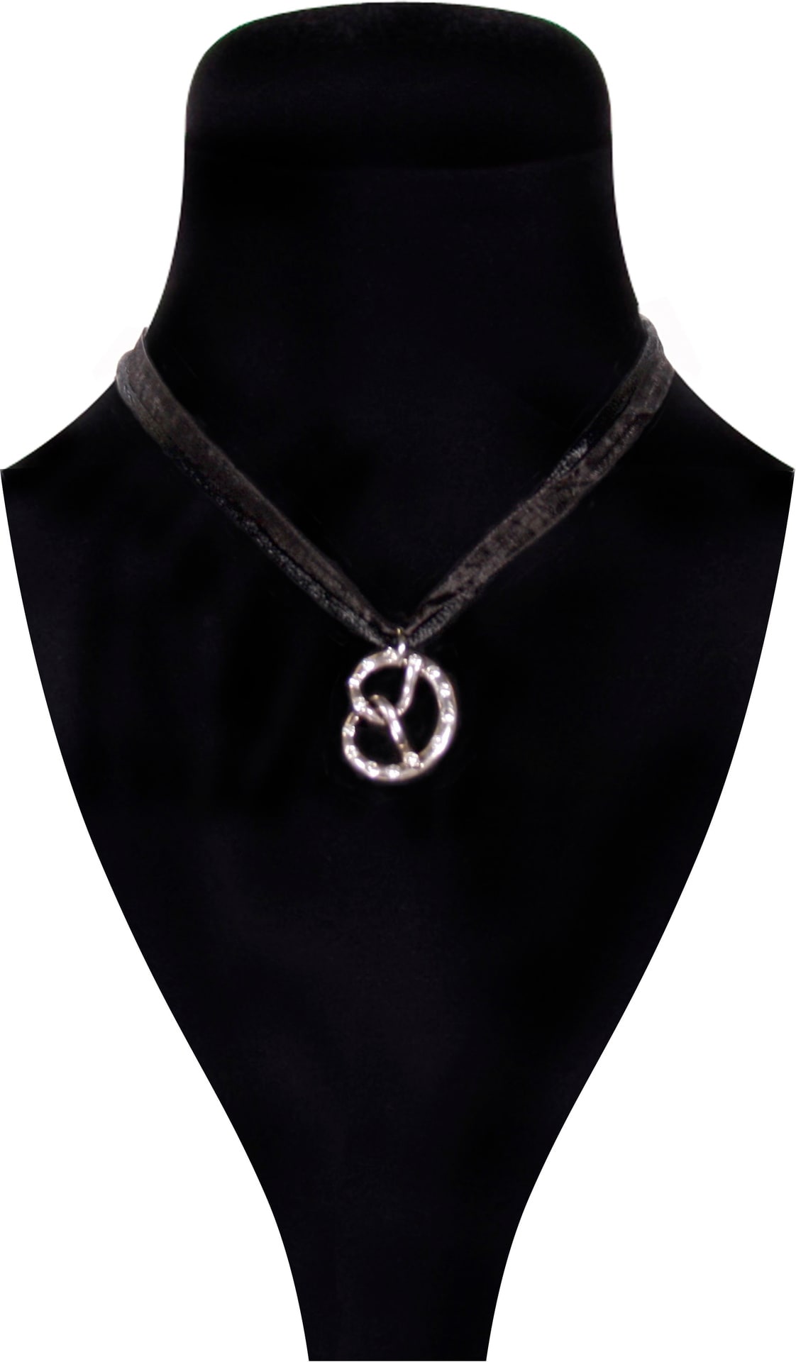 Tiroler Halsketting Pretzel Zilver Metaal Oktoberfest