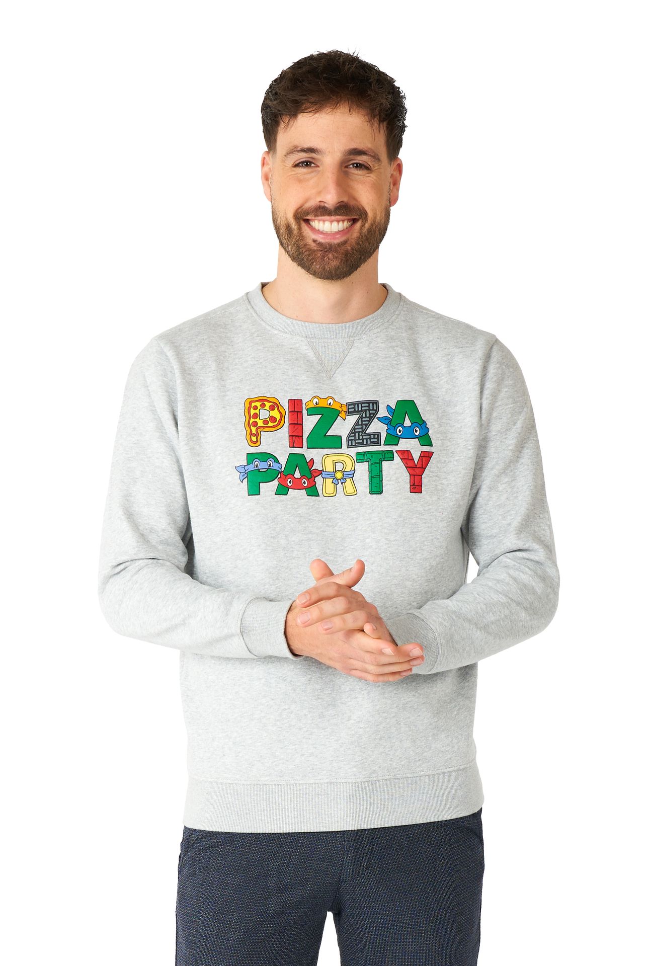 TMNT Pizza Time Sweater Heren Opposuits