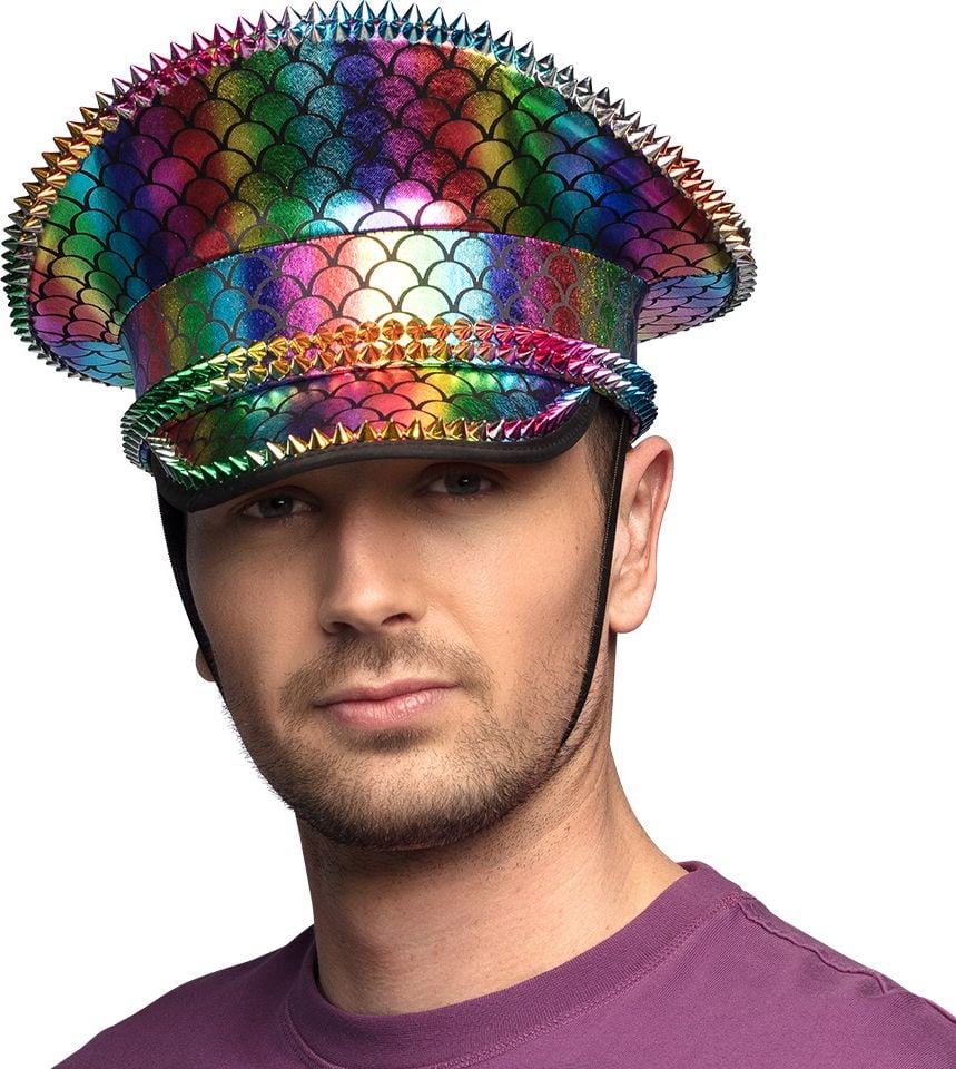 Trendy Regenboog Schubben Pet Pride