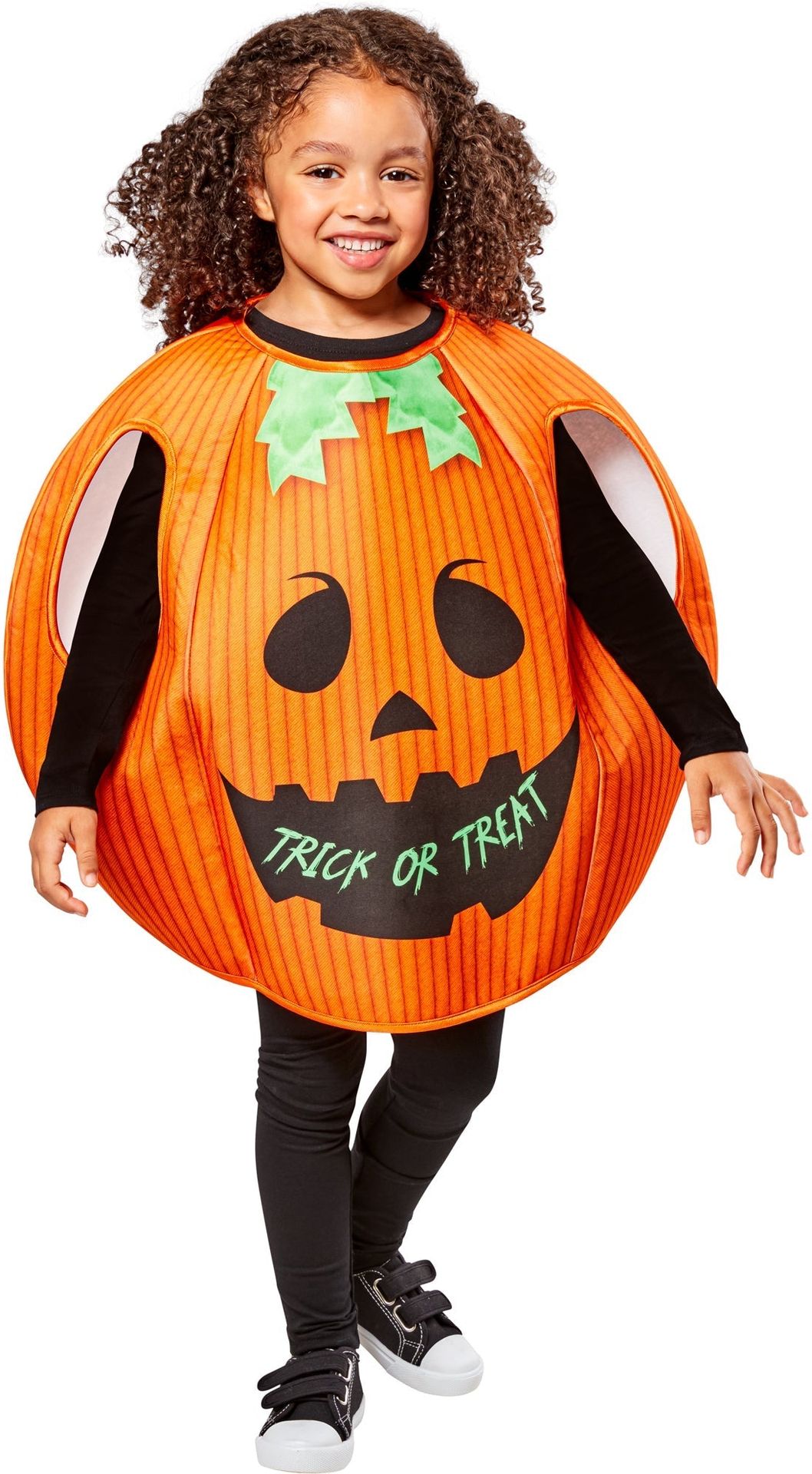 Trick or Treat Pompoen Halloween Outfit Oranje
