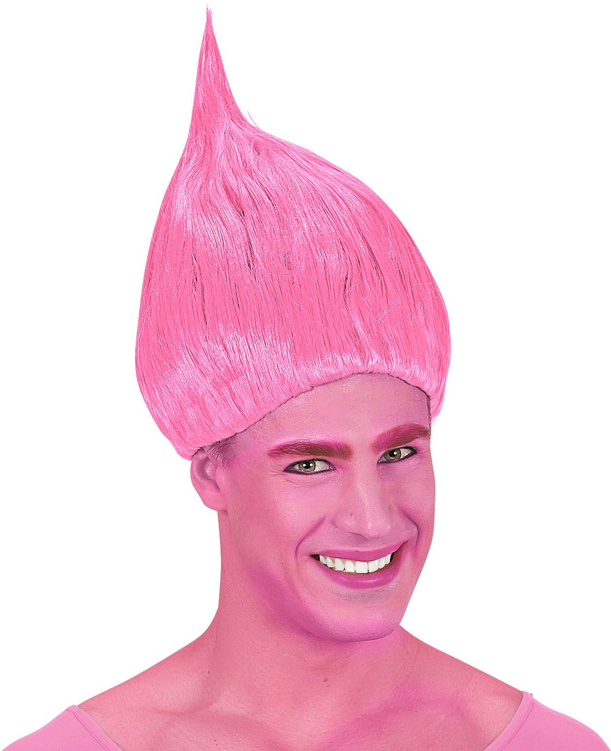 Troll Doll pruik roze