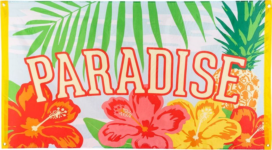 Tropical party banner