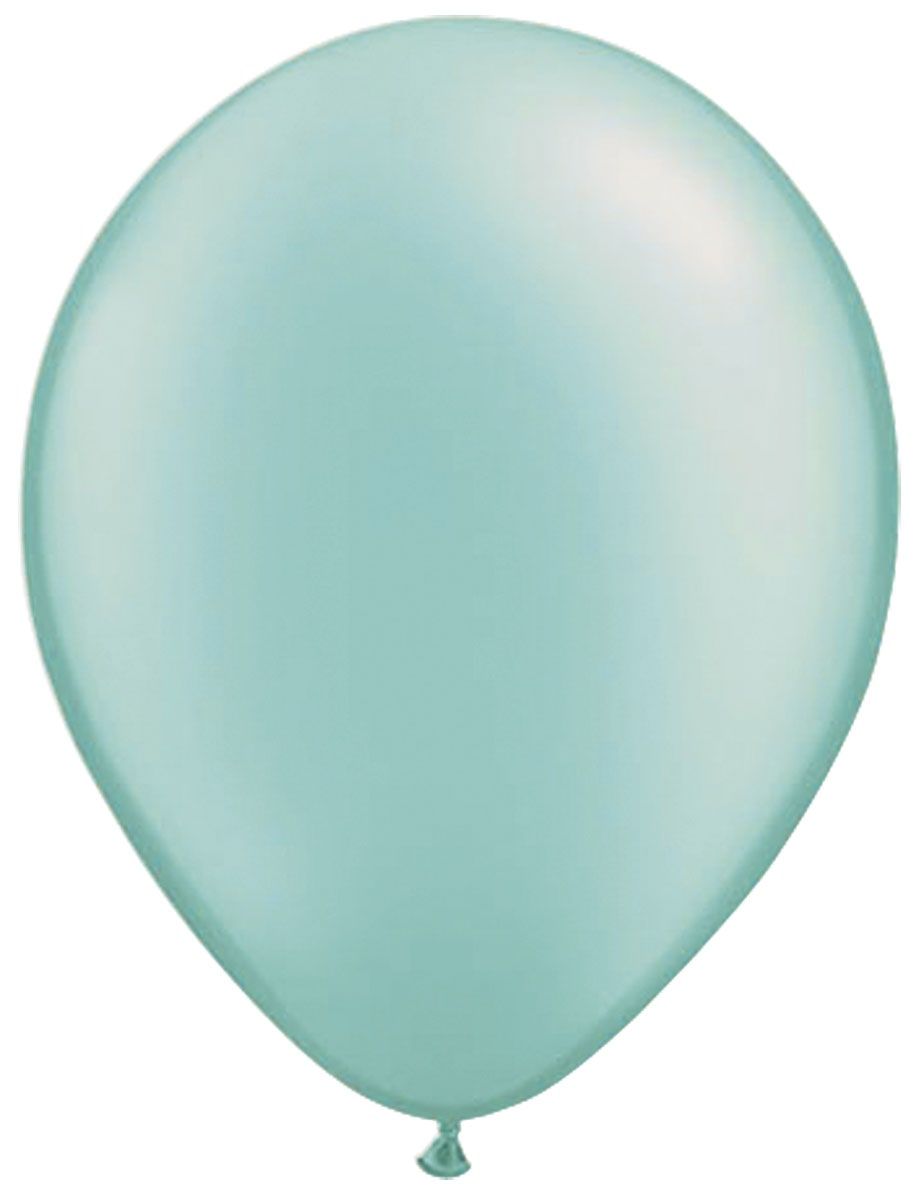 Turquoise ballonnen basic 100 stuks