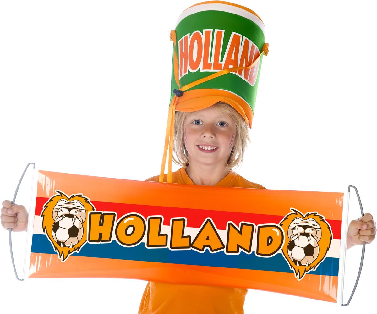 Uitrol vaandel Holland voetbal