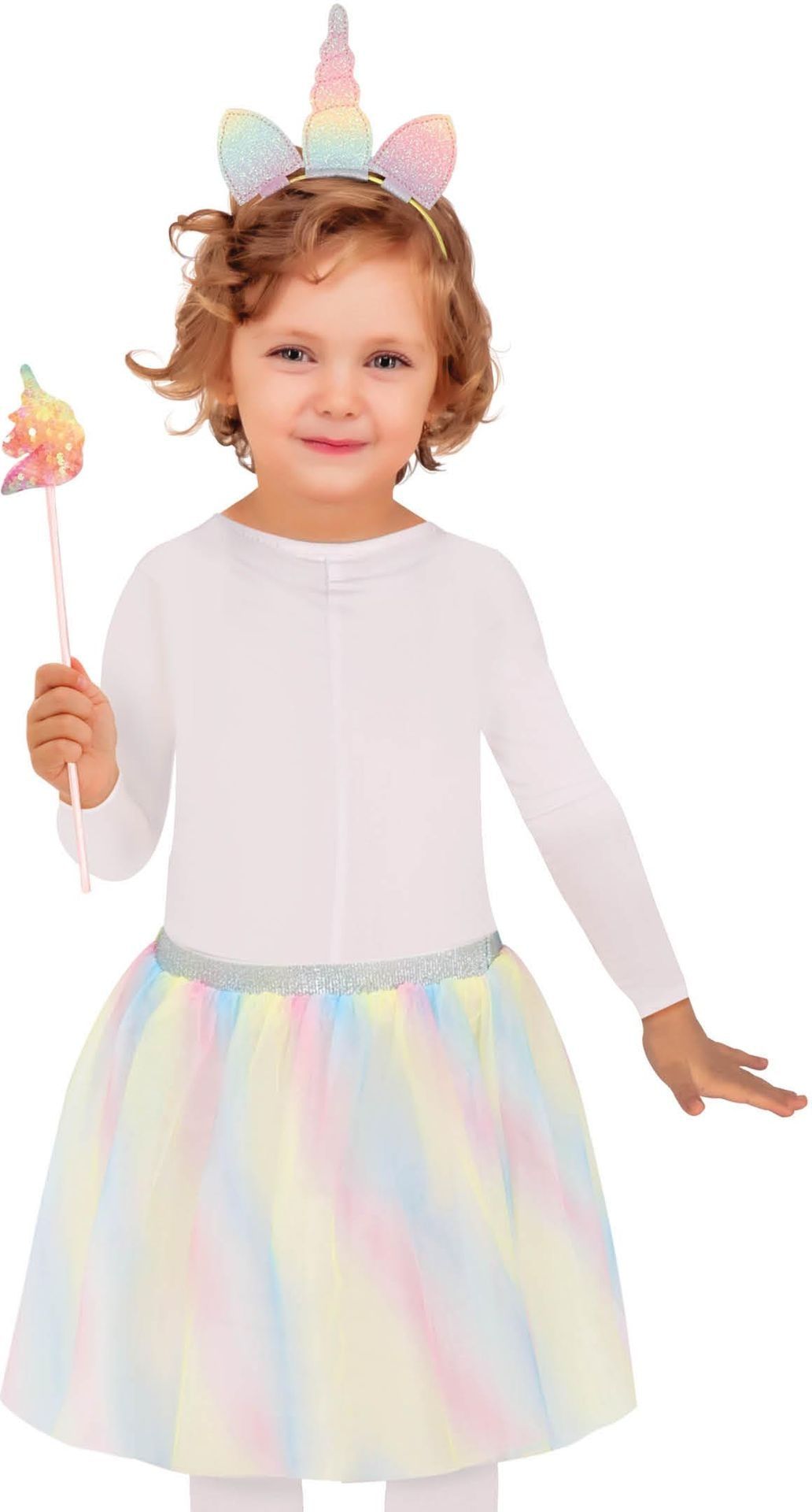 Unicorn Prinsessen Outfit Kind 3-Delig