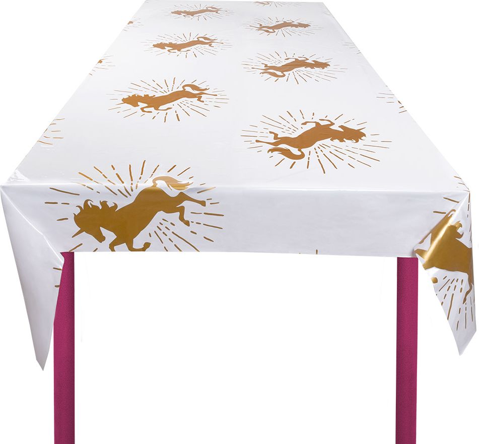 Unicorn themaparty tafelkleed holografisch