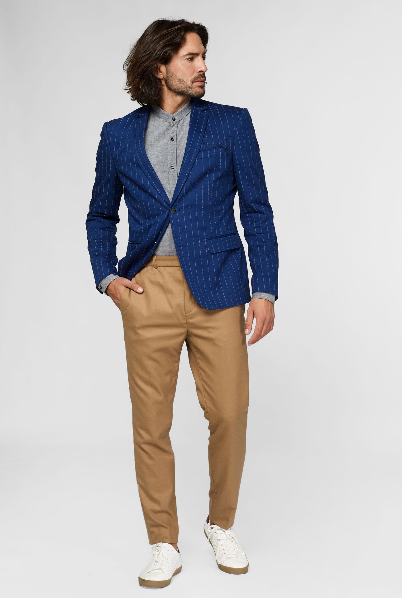 Uniform - Captain - Washed Navy Blazer Heren Opposuits