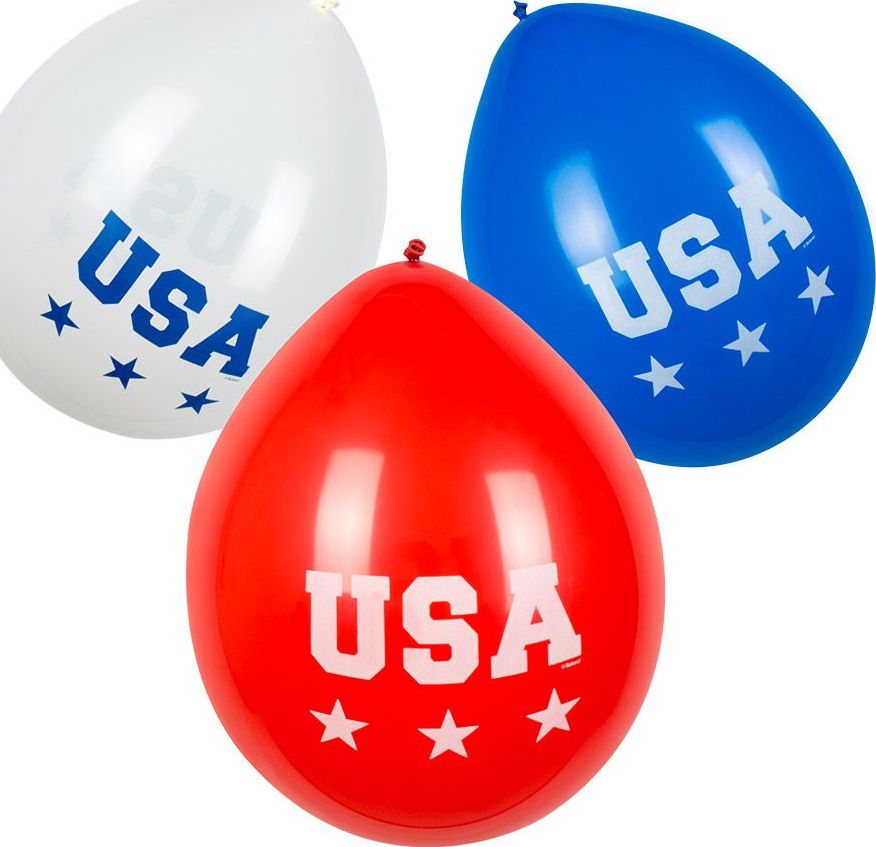 USA ballonnen set 6x