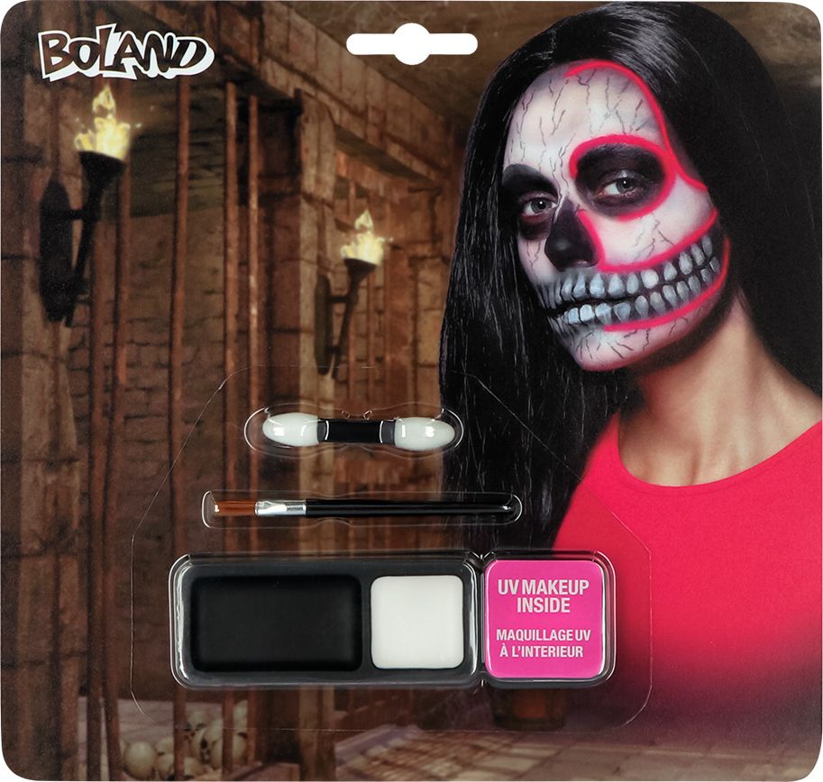 UV Schminkset skull Halloween