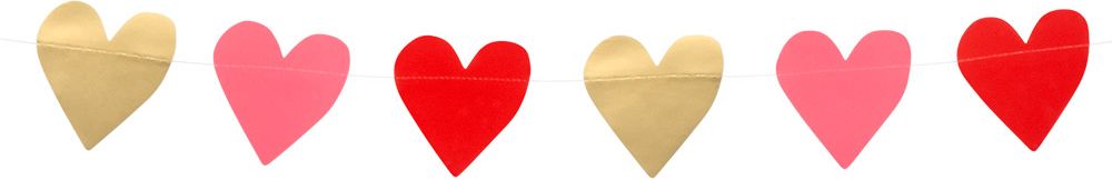 Valentijn hartjes thema vlaggenlijn