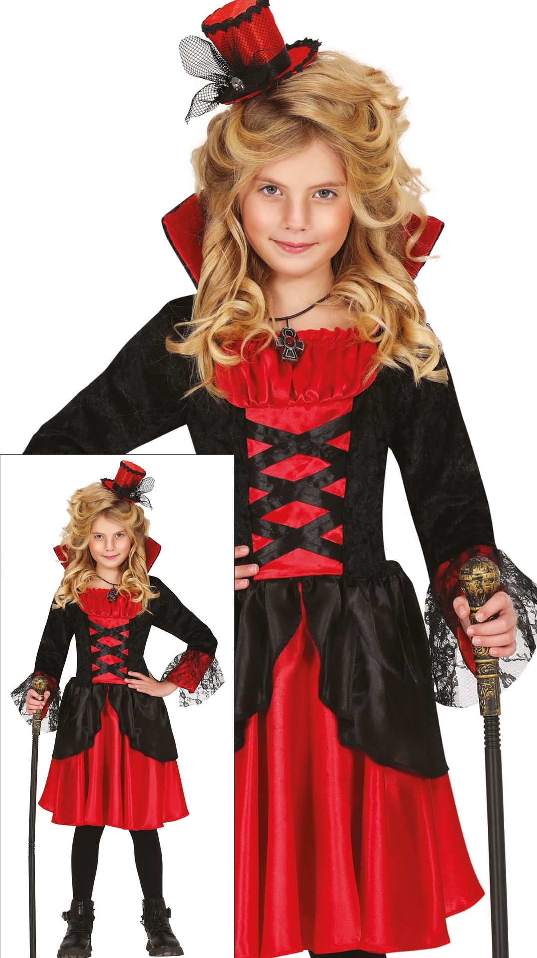 Vampier jurk halloween meisjes