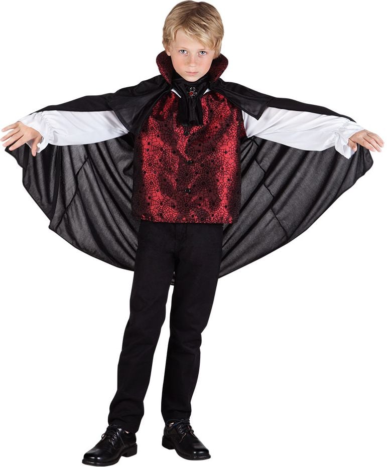 Vampier kostuum jongens met cape