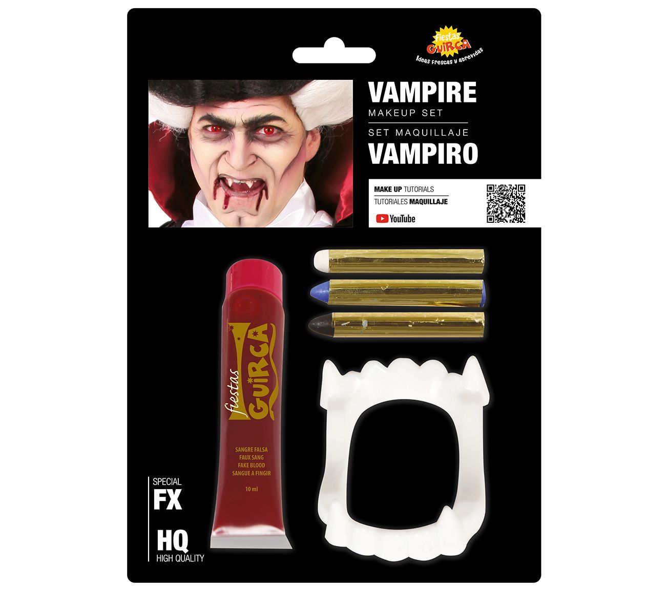 Vampier make-up set met gebitje