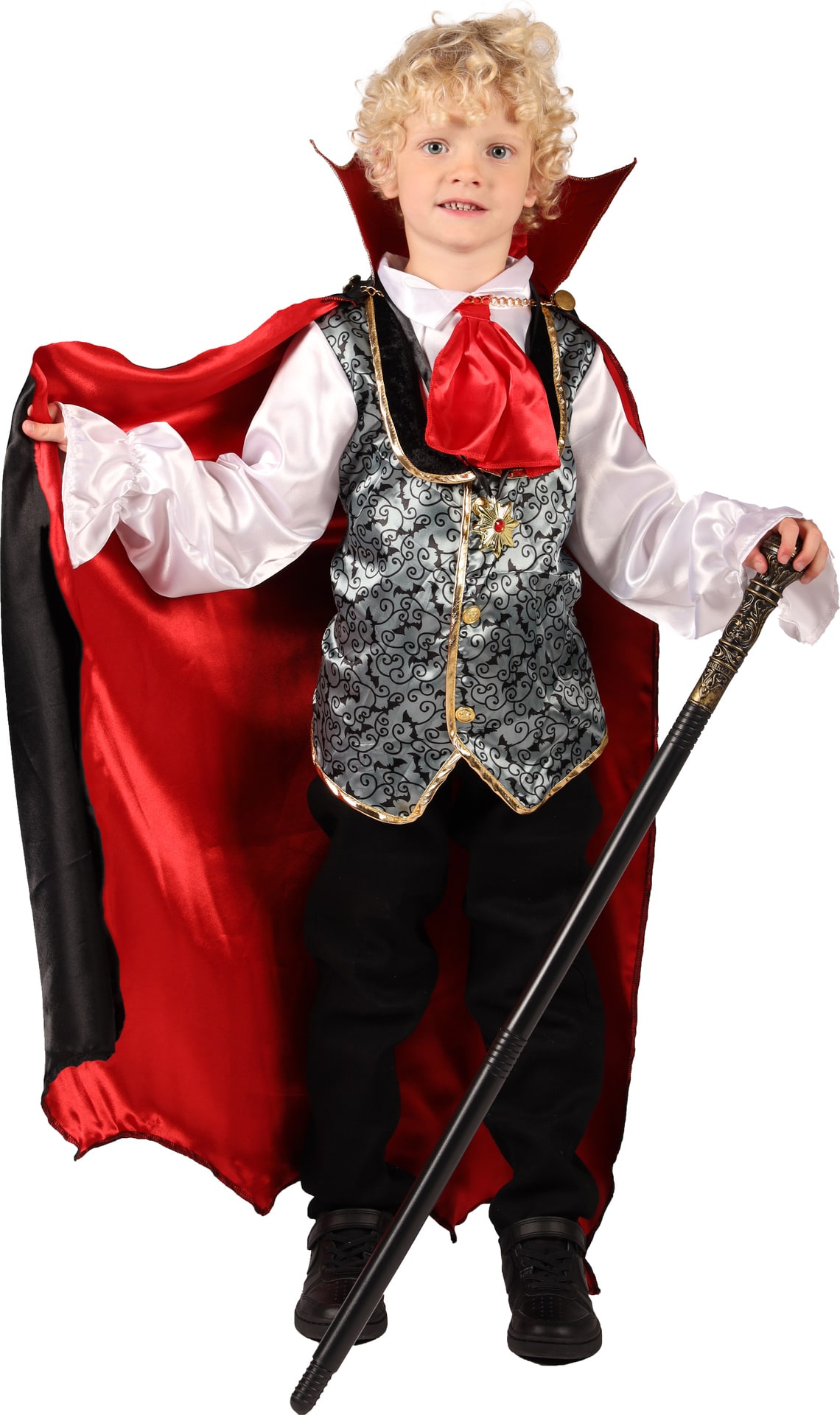Vampier Pak Jongens Zwart Rood Halloween