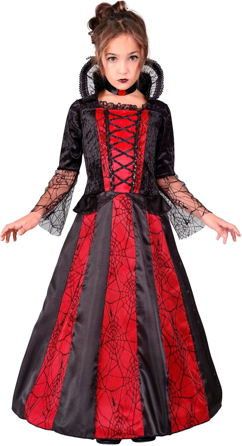 Vampieren Jurk Zwart Rood Meisjes