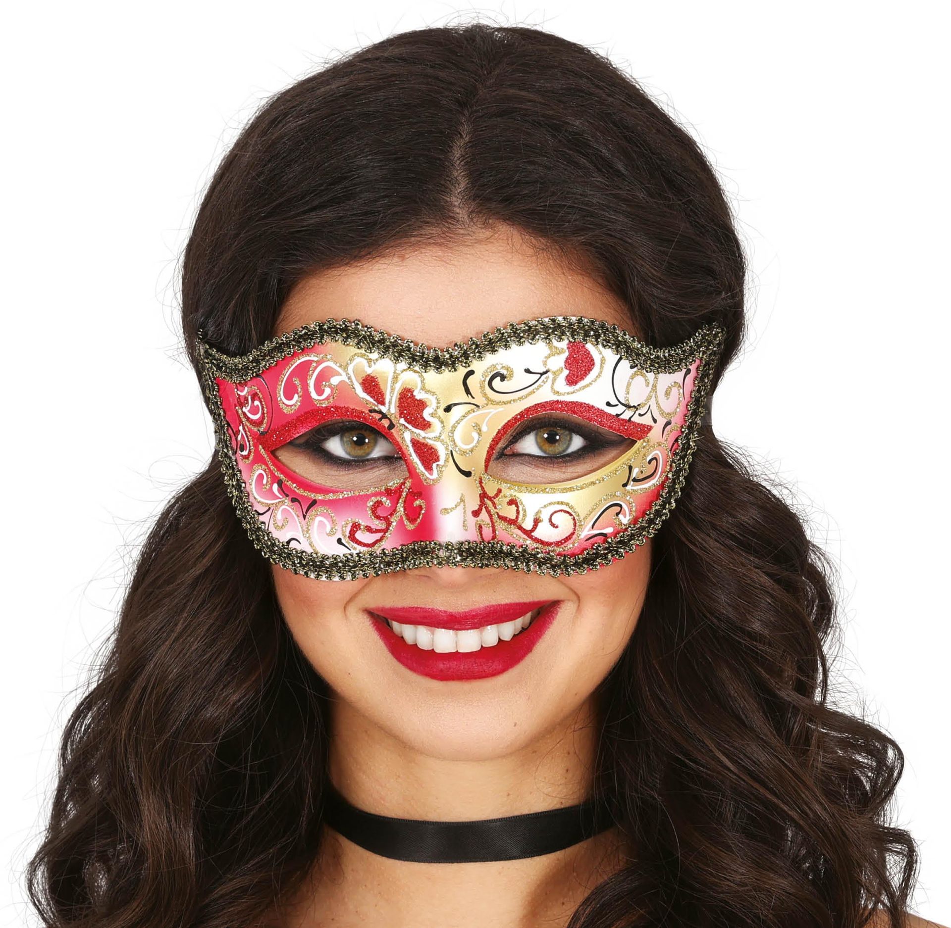 Venetiaans Carnaval Masker Hartjes