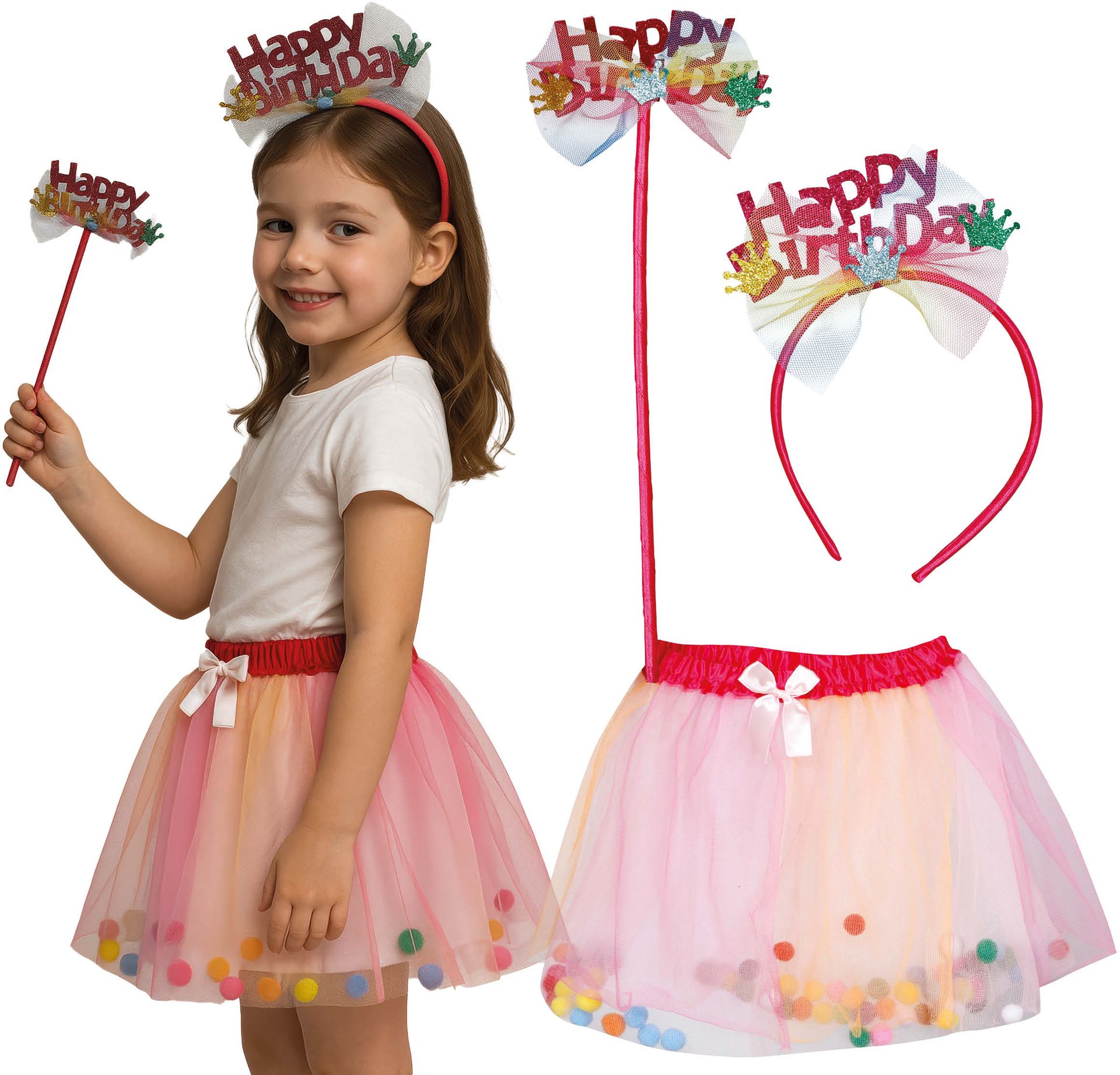 Verjaardagsfeestje Outfit Meisjes Set
