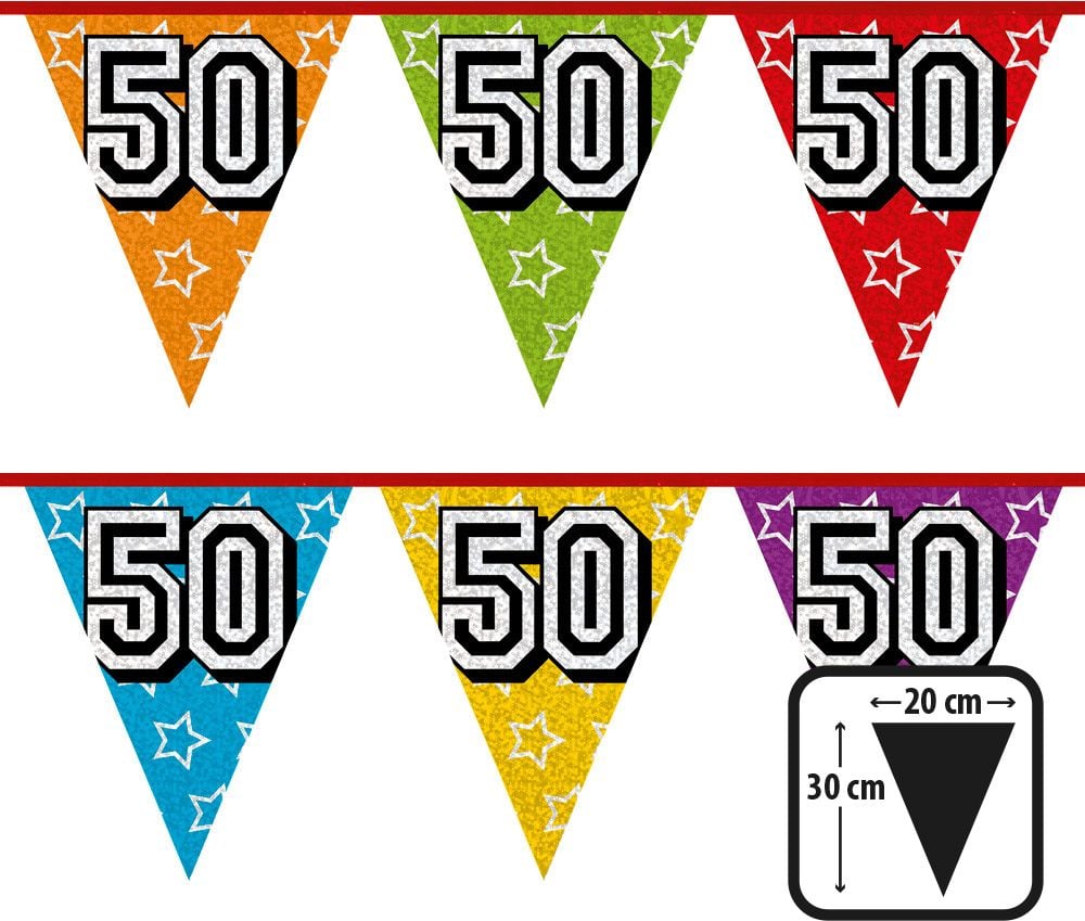Verjaardagsvlaggetjes 50 jaar