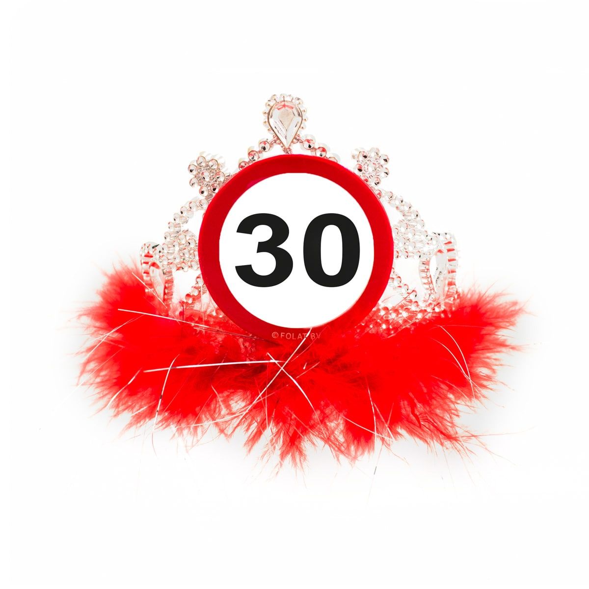 Verkeersbord verjaardag 30 jaar tiara