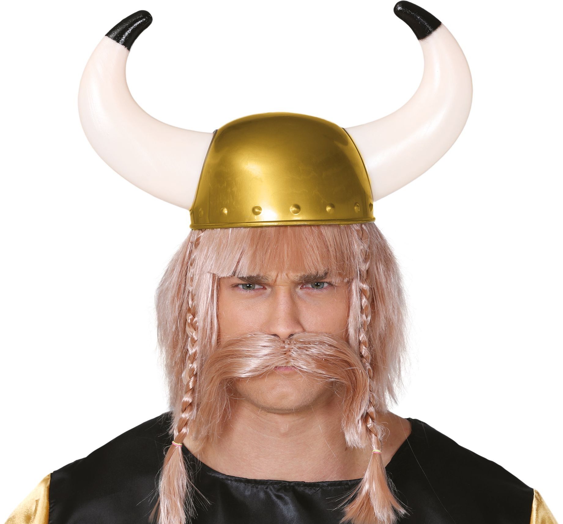 Viking helm met grote hoorns