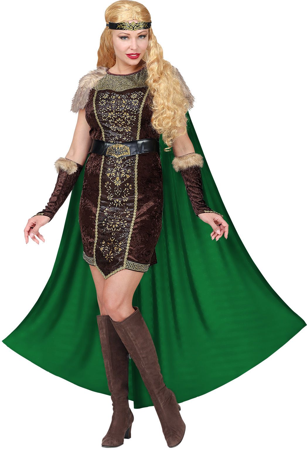 Viking jurk met cape vrouwen