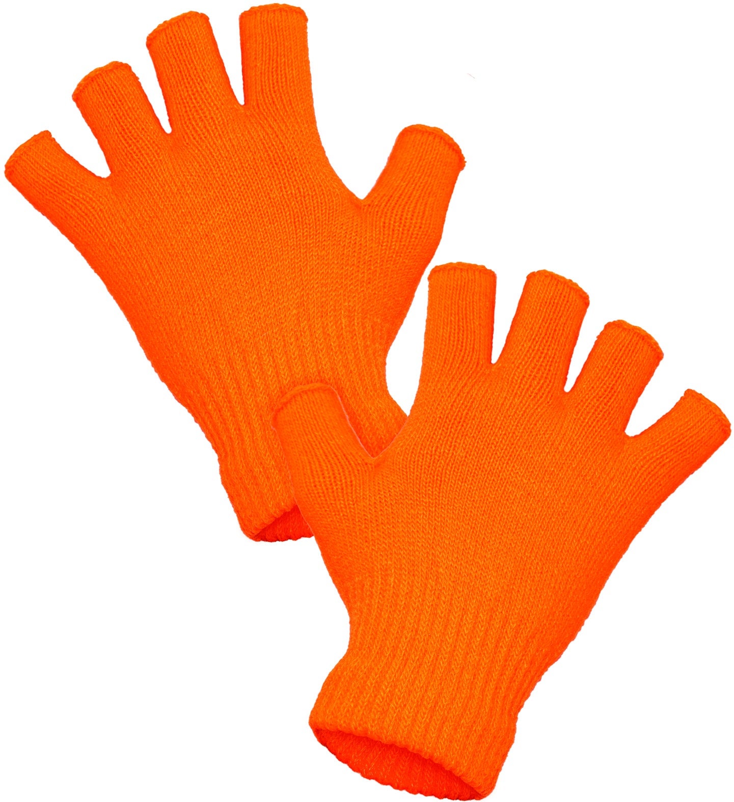 Vingerloze Handschoenen Neon Oranje Dames Mannen